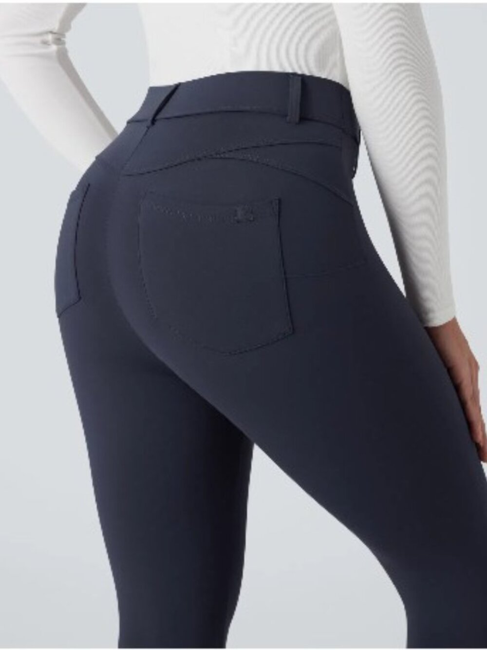 HALARA thermal high waisted 7/8 leggings color overture sz M Retail $34 - Picture 2 of 5